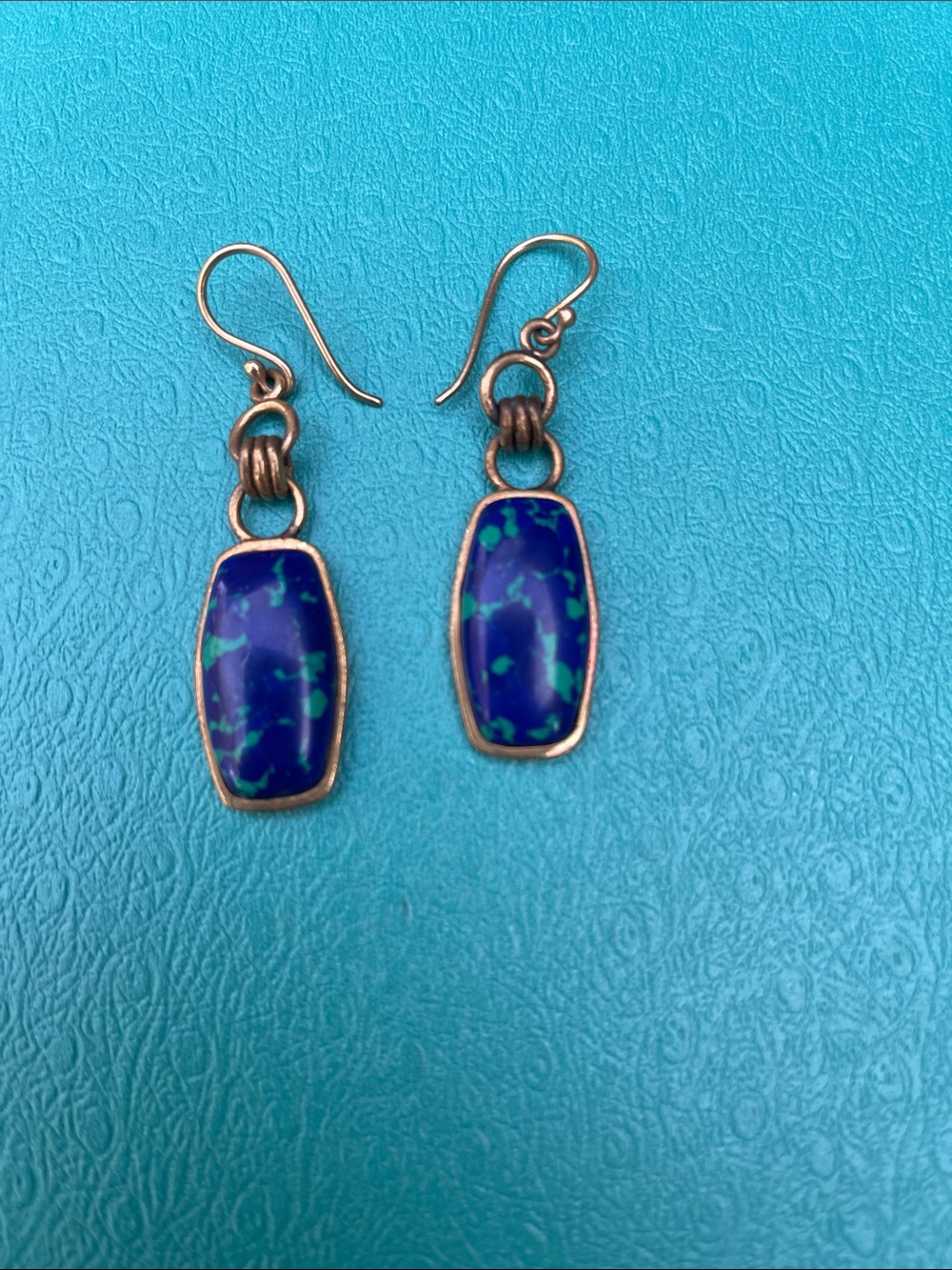 Studio Barse Blue and Teal Dangle Earrings